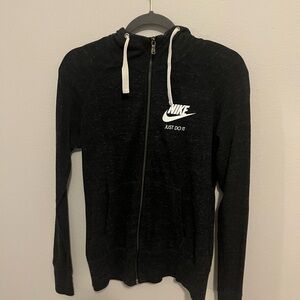 Nike Gym Vintage Full-Zip Hoodie Charcoal Gray